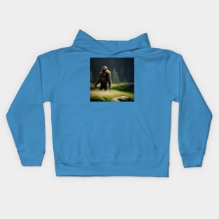 Sasquatch in Nature Kids Hoodie